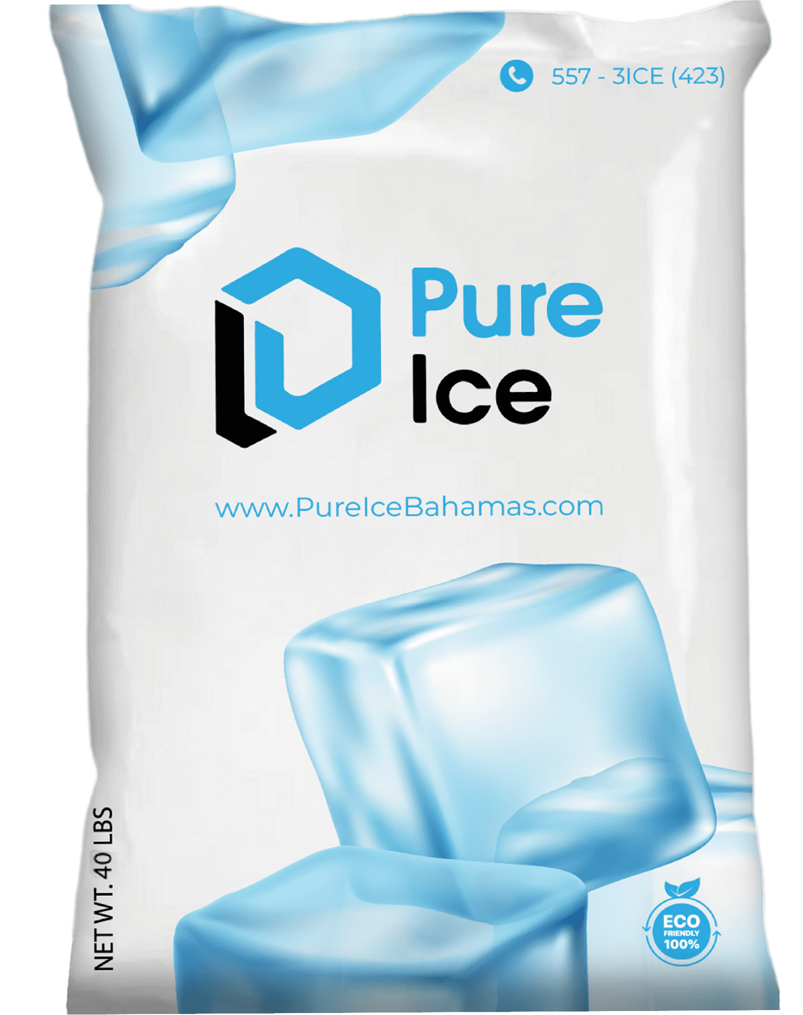 40 Pounds bag of Pure Ice